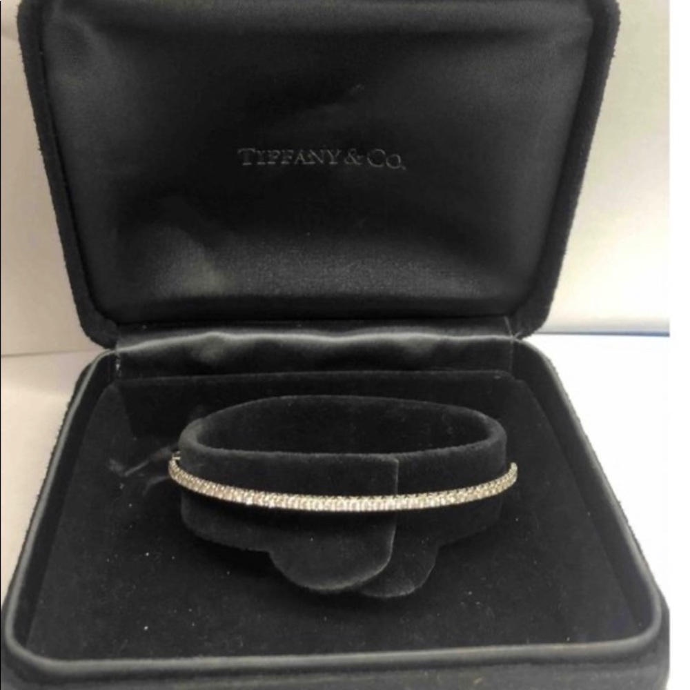 Tiffany Metro White Gold & Diamond Bracelet